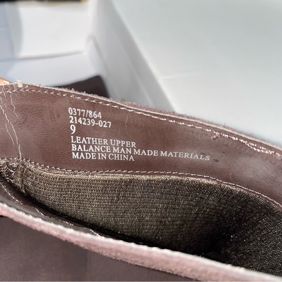 Colin Stuart Brown Suede Upper Leather Slouchy Boots Chunky Stacked Heel Size 9 - Picture 10 of 14